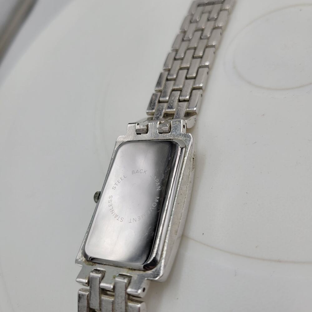 Suzanne Somers Watch Womens 9" Silver Stainless Steel Bracelet Quartz Movement - Picture 3 of 13